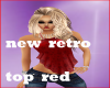new retro top red