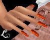 xo*Hands & Orange Nails