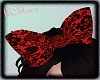 {C}Black/Red Lace Bow