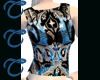 TTT Black n Blue Net Top