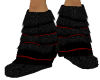 Red/Black Furry boots