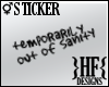 }HF{ Sticker - Sanity