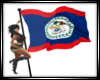 Belize Flag w/poses