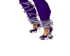 Purple heels skull chain