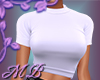 MB White Crop Tee