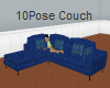 [tes] 10p blue couch