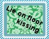 Lie on floor kissing