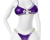 purple latex Bikini GOLD
