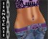 PURPLE BELLY RING