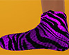 Lavender Tiger Stripe Slippers (F)