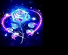 neon blue rose