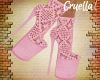 Pink Lace Heels