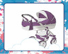 Purple Baby Stroller