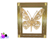 gold butterfly metal art