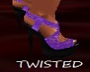 Celeste Purple/Blk Heels