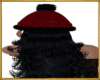 Xmas red hat hair