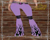 purple flame flares