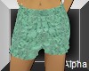 AO~Green lace shorts