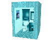 Small Restroom in Teal