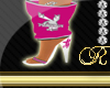 "R" pink playboy boots