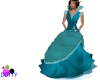 Aqua princess gown