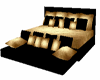Gold/Blk Poseless Bed
