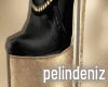 [P] Dimple black  boots