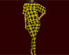 Yellow PJs Plaid Large F