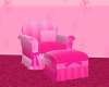 Striped Pink Chair