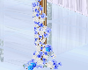 Blue Floral Pillar