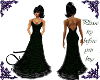 GreenBlackEleganceGown