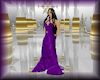 elegant purple silk gown