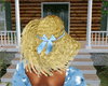 Aya Straw Blue Ribbon
