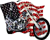 Harley bike usa flag