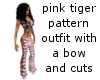 pinktiger pattern outfit