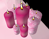 Pink candles