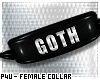 -P- Goth PVC Collar /F