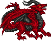 M Red and Black Dragon