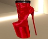 VINYL RED BOOTS BY BD