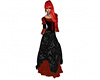 Medival Dress black red