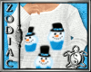 [F]Snowman White Sweater