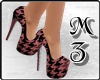 MZ/ Pink Black Heels