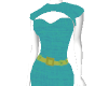 DIA Teal and Yellow dres