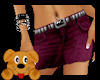 !A! Denim Skirt Burgandy