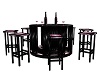 blk/pink table n chairs