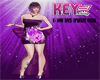 K- Bow Back Purple Dress
