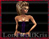 Black Corset Laced Purpl