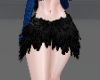 black skirt feathers
