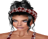Maroon Headband Blk Hair