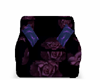 dark purple  rose  chair